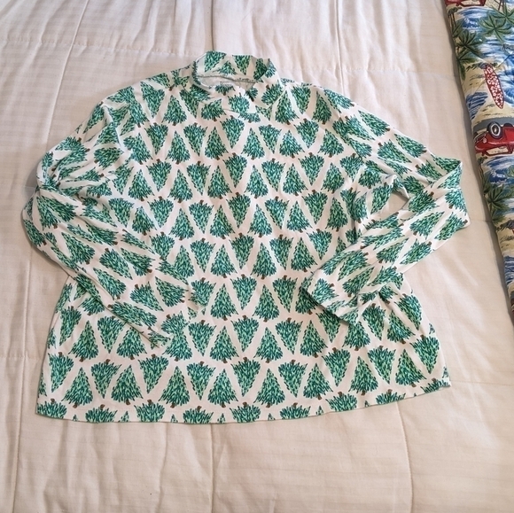 KIM Rogers 100% cotton mock tree turtle neck size medium - Picture 1 of 6